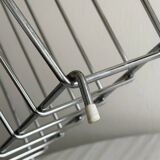 Silver metal bookend