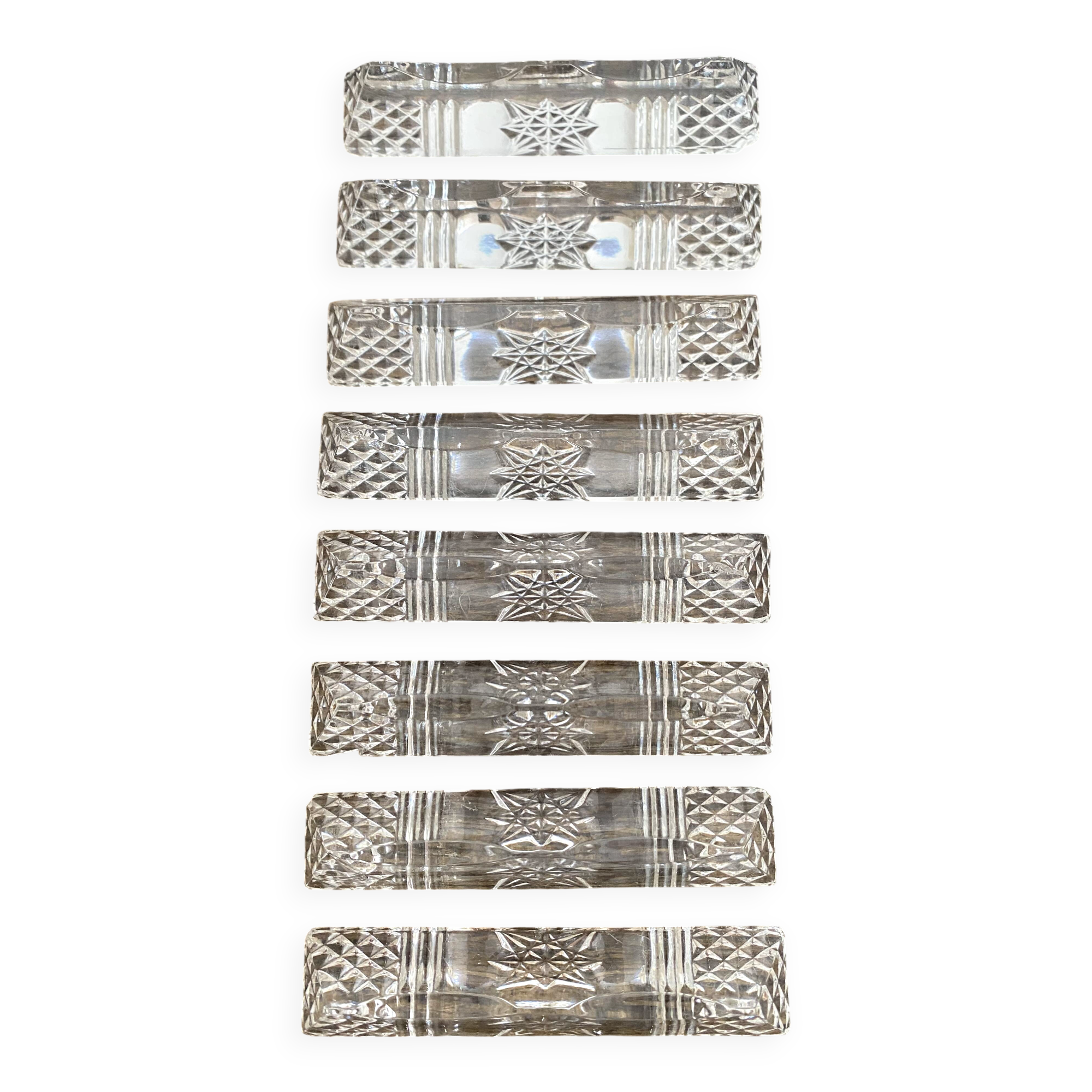 Porte couteaux vintage en verre