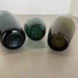 Set of three turmalin vases wilhelm wagenfeld wmf attributed, germany 1960s