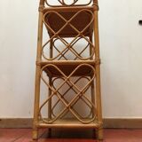 Vintage rattan shelf