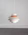 Lampe suspendue Verona 400 orange et blanche