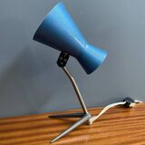 Blue metal desk lamp 1960s