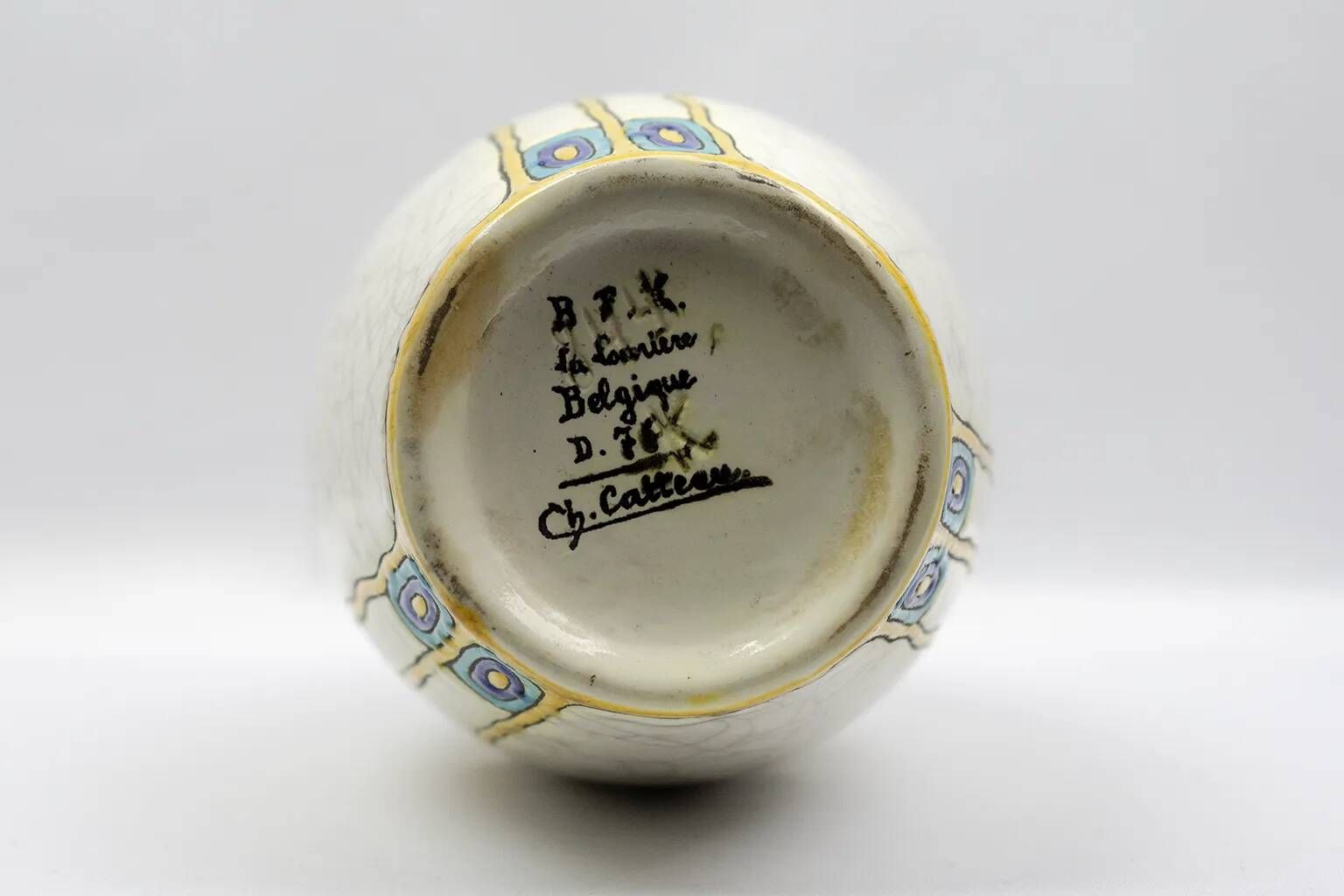 Art Deco vase by Charles Catteau - Boch Frères Kéramis, decoration 751 from 1923