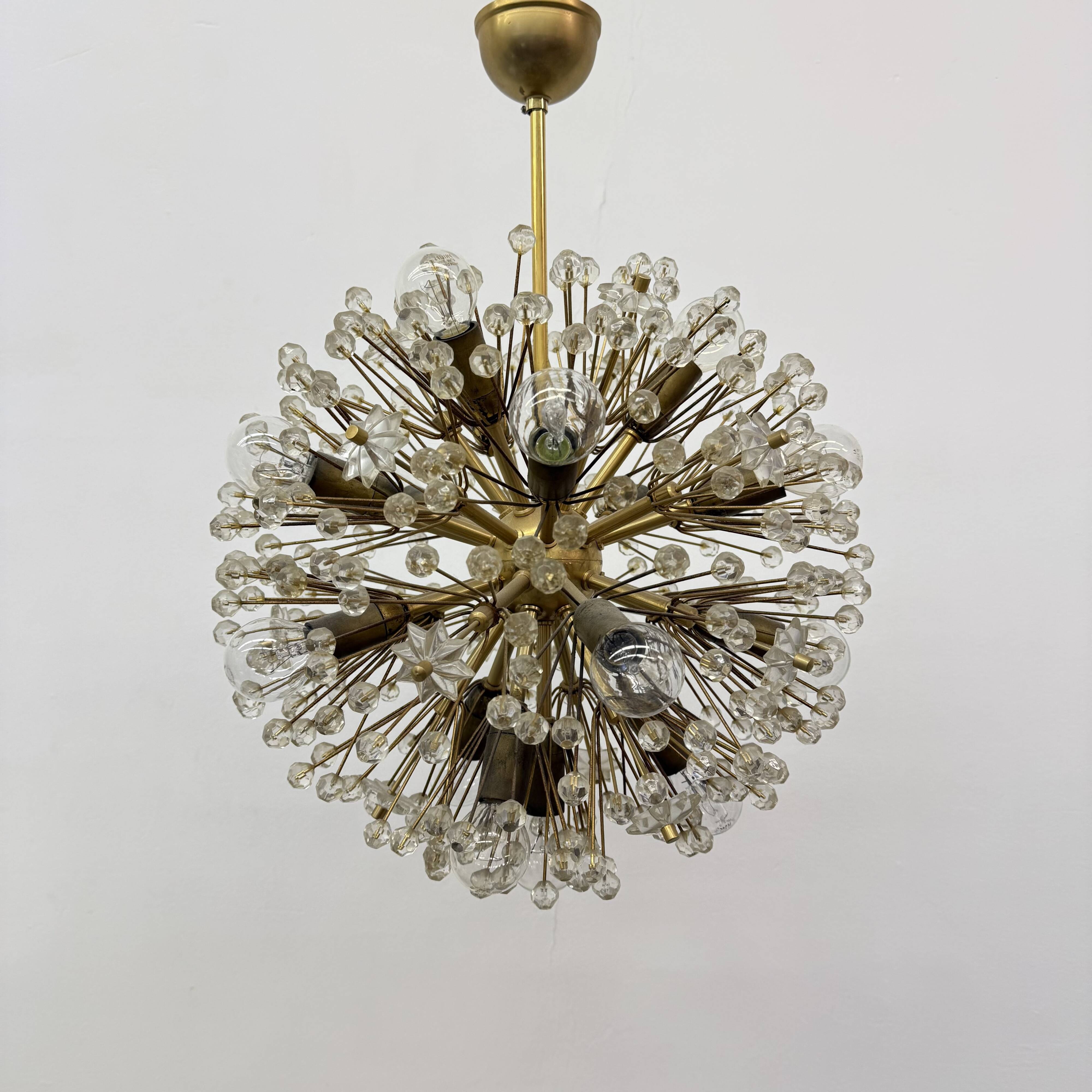 Starburst Brass Chandelier by Emil Stejnar, Austria 1960s