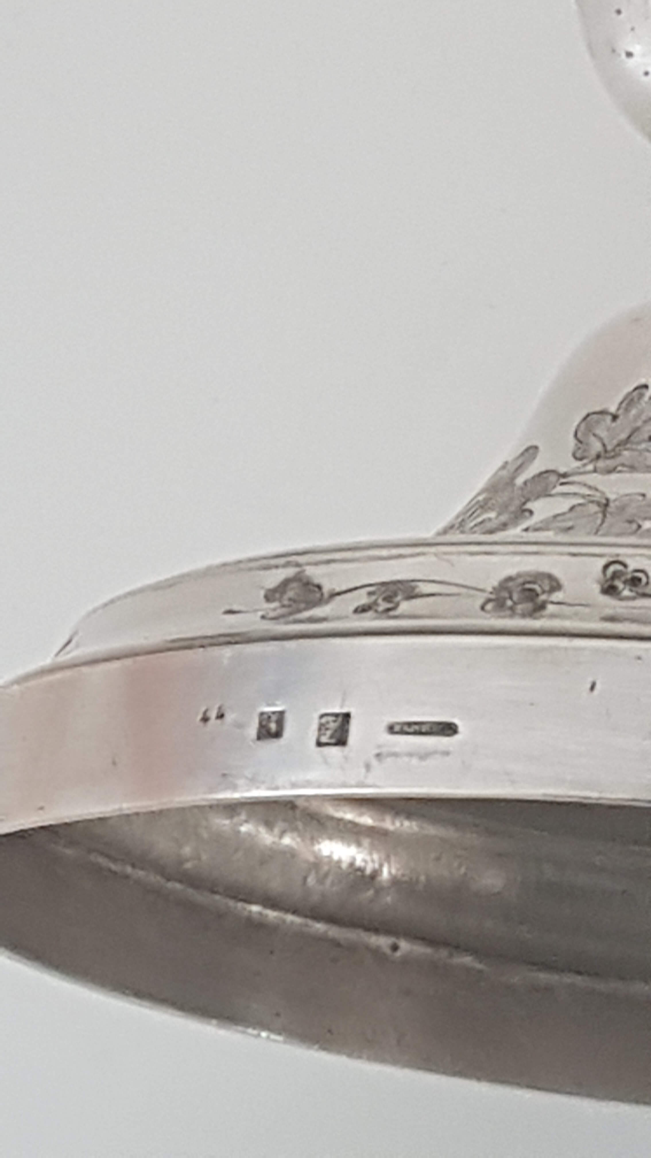 Pair of old candlesticks silver metal Christopfle