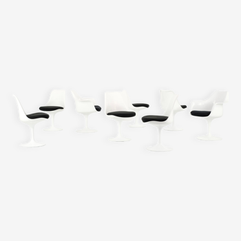 Ensemble de chaises modèle "Tulipe" par Eero Saarinen pour Knoll International, USA 1970