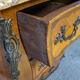 Commode Louis XV en marqueterie et marbre rose