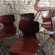 Set of 6 vintage Pagholz Flötotto stackable chairs in Pagwood