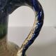 Earthenware pitcher with rustic floral decoration – 1950s-1970s