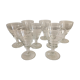 Suite of 8 wine glasses 1950/60 - blown glass