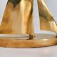 Vintage sailboat 1970 golden brass