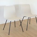 Pair of chairs "papyrus" of Pierre Guariche Steiner 1950
