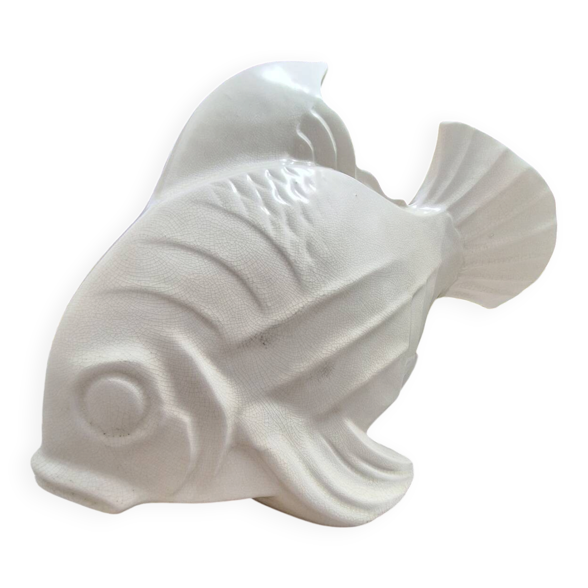 Ceramic fish Art Deco signed Lejan