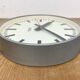 Grey Industrial Factory Wall Clock from AEG, 1960s