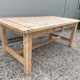 Stripped farm table