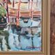 Vintage oil on canvas signed - Framed landscape of Vécétie