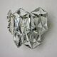 Kinkeldey wall lamp, cut crystals, 2 levels, Germany, 1970