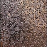 Set of three antique brass trays mamluk style late 19th century