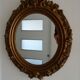 Old wooden and stucco mirror 37x45cm