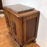 Art deco small cabinet with marble top