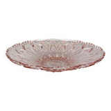 Pink glass compote dish from the 1940s
