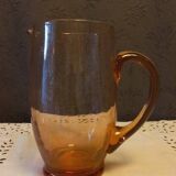 Vintage pink glass pitcher