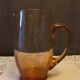 Pichet vintage en verre rose