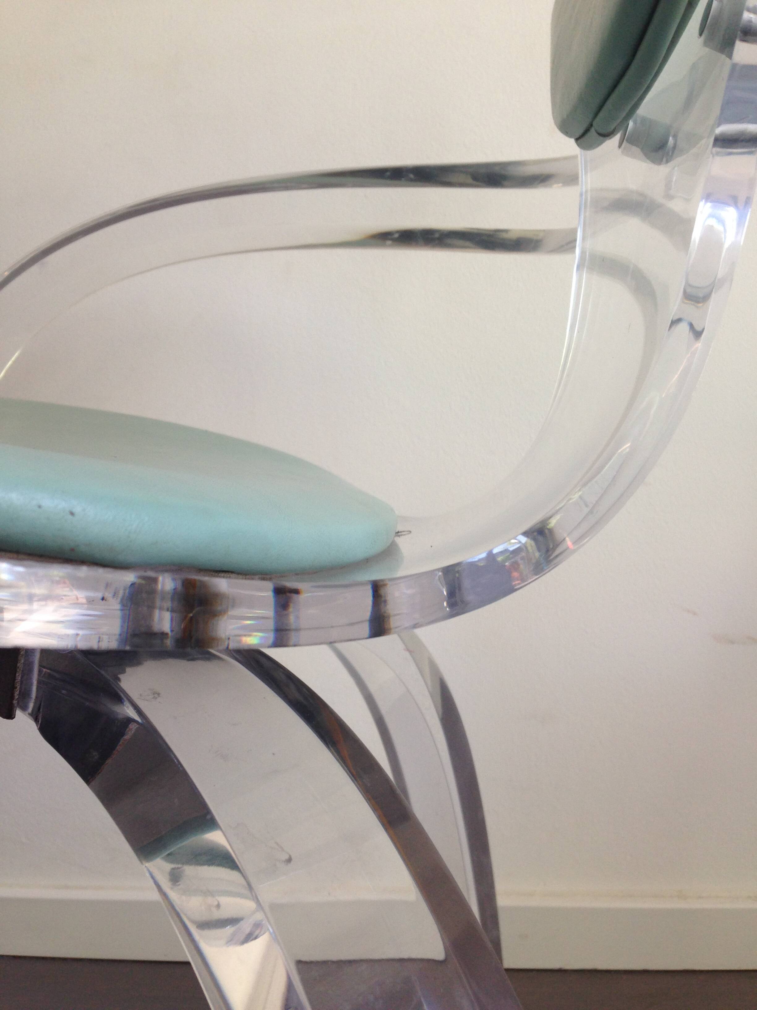 Very rare 1980's Lucite 'Cherner' cHAIR