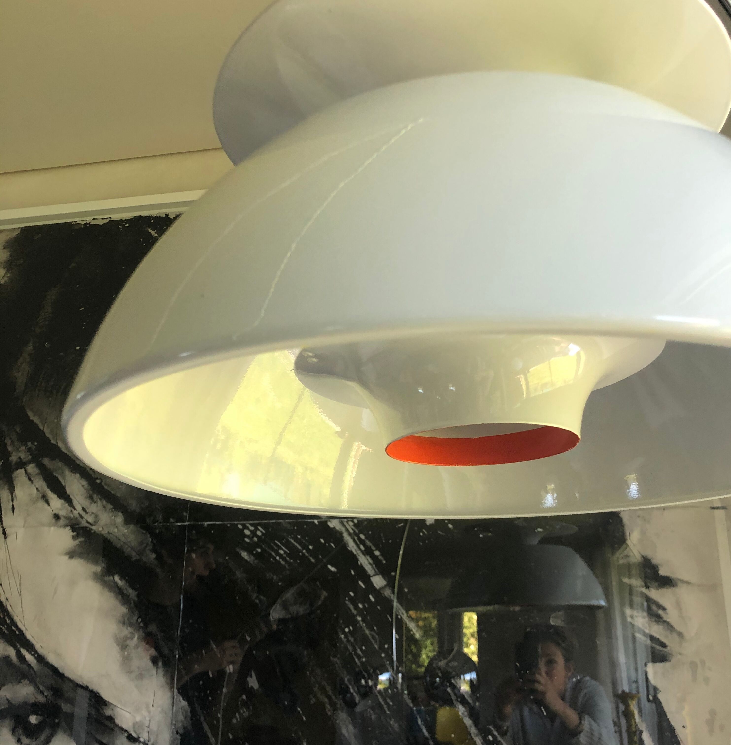 Hanging lamp "Jutlandia" design by Jorgensen Hj edition Holmegaard.