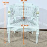 Broken Beech Duchess with Rechampi, Louis XVI style – 2nd part of the 19th century