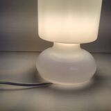 White glass paste lamp