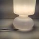 White glass paste lamp