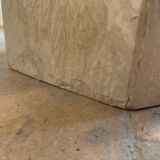 Vintage travertine coffee table duo