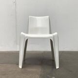 Stackable German chair in mid-century space age style by Helmut Bätzner for Bofinger, 1960s.