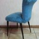 Chaise moumoute et  2 poufs assortis