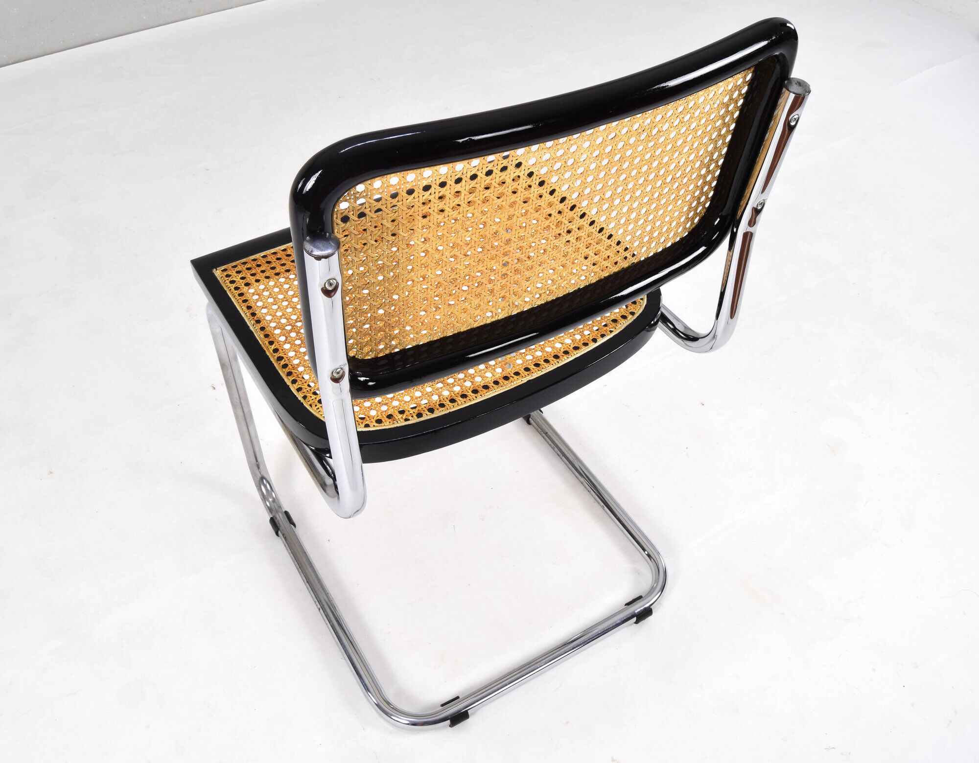 Set of Four Mid-Century Modern Italian Marcel Breuer B32 Cesca Chairs, 70s