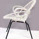 Fauteuil rotin blanc