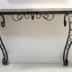 Console de style Art Déco en fer forgé martelé XX siècle