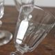 4 glasses with white wine in crystal ringing the nineteenth
