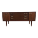 Enfilade G-Plan Tola 1960s in teak and brown brass - long Mid-Century buffet