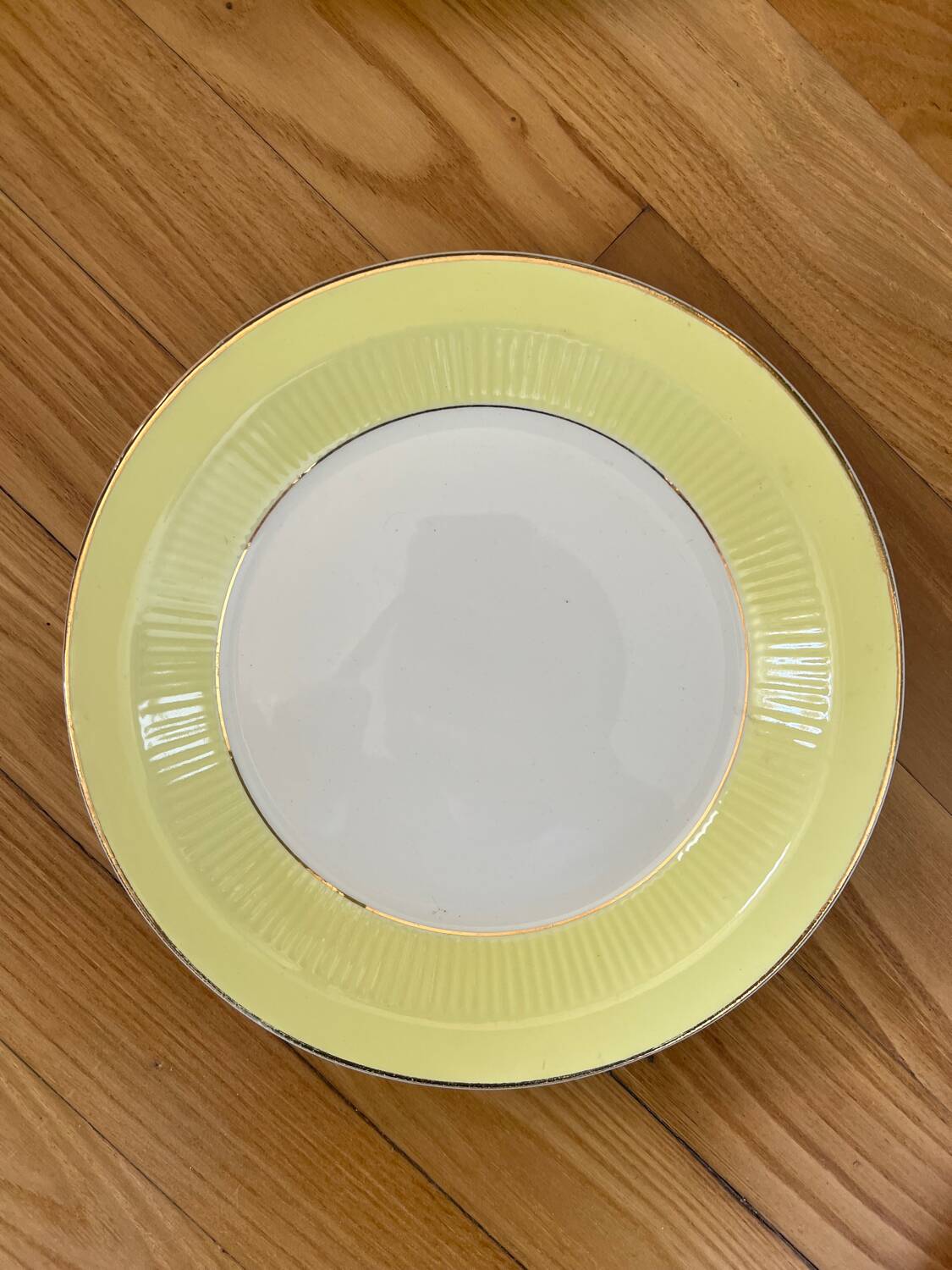 Yellow Moulin des Loups soup plates