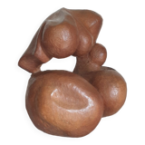 Abstract wooden sculpture