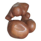 Abstract wooden sculpture