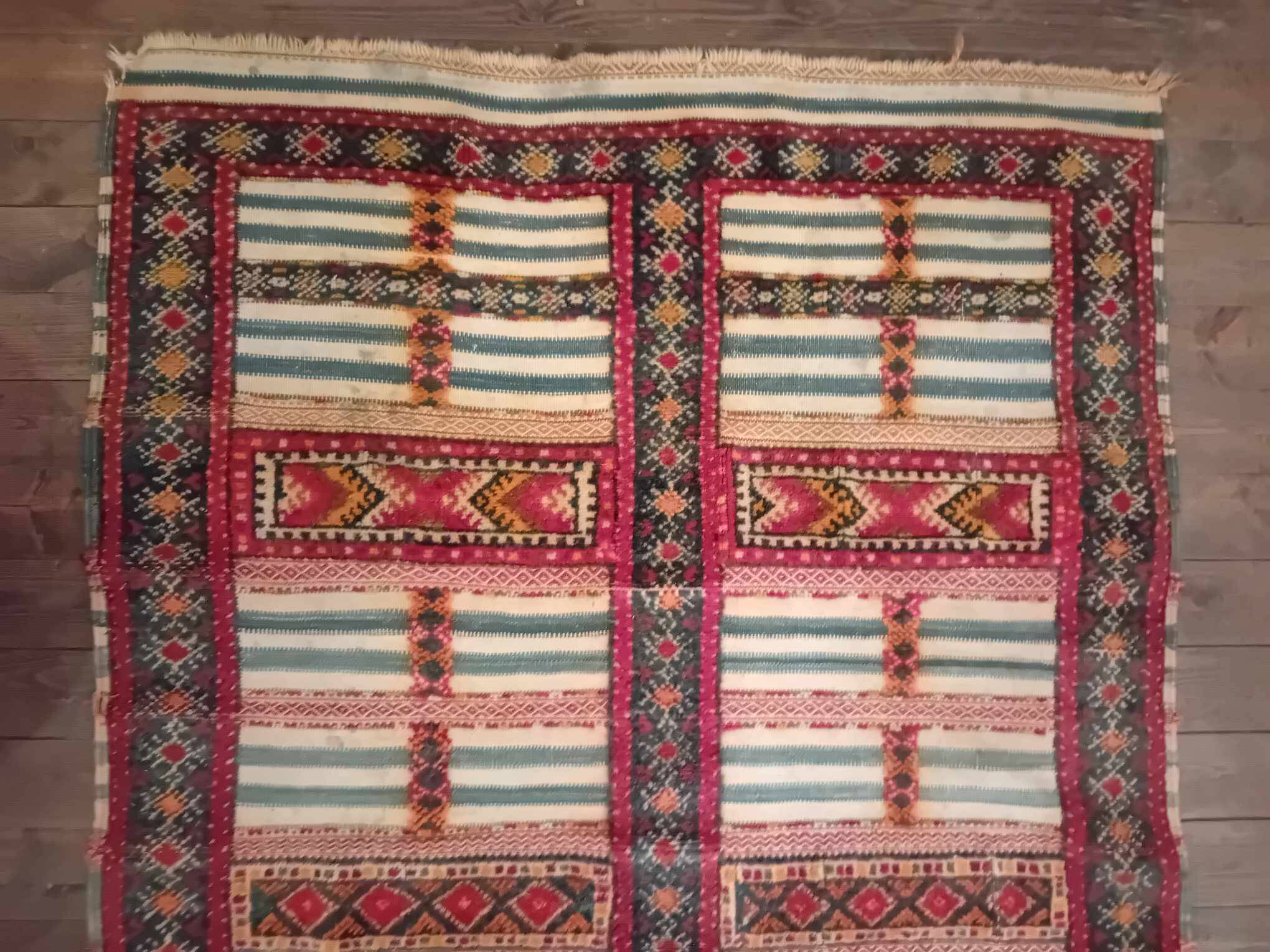 Handmade Taznakht Berber Kilim Rug 237x144cm