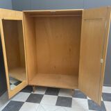 Wardrobe cabinet in Ash wood by František Mezulánik  for Novy Domov