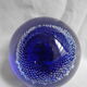 old-fashioned blue deco vintage presses papers sulphide paperweight
