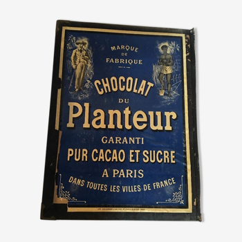 Poster advertising the planter chocolate pure cocoa and sugar Paris