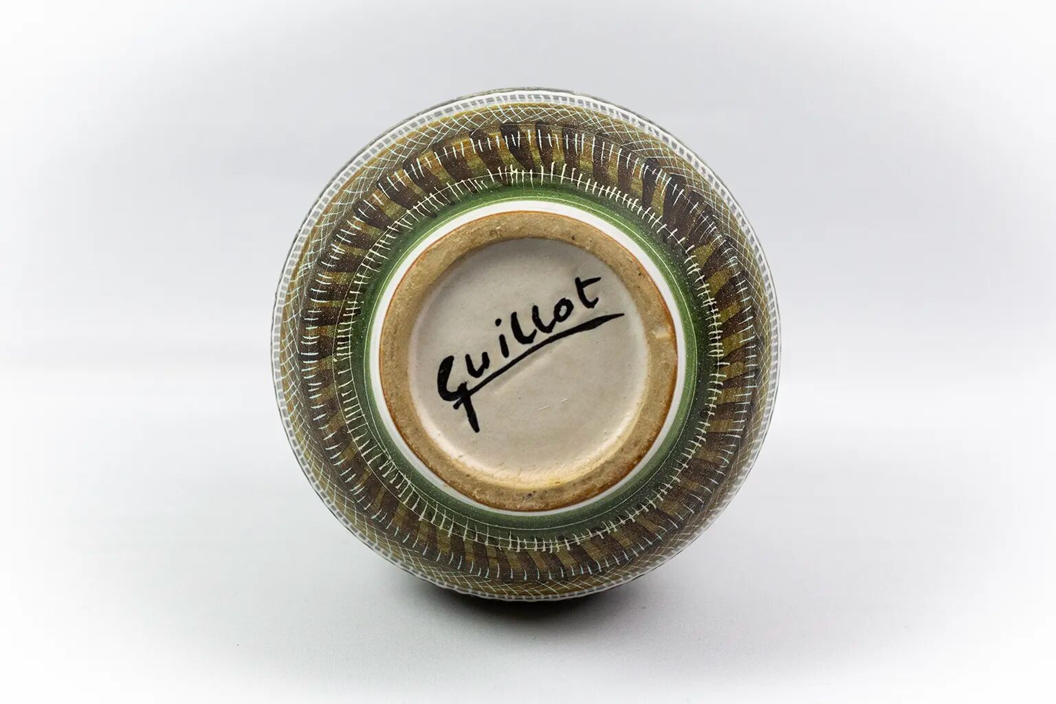 Handled ceramic vase glazed by Marcel Guillot – 1950s