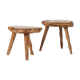 Paire de tabourets tripode brutaliste 1950s