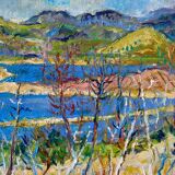 Mediterranean landscape signed Guery
